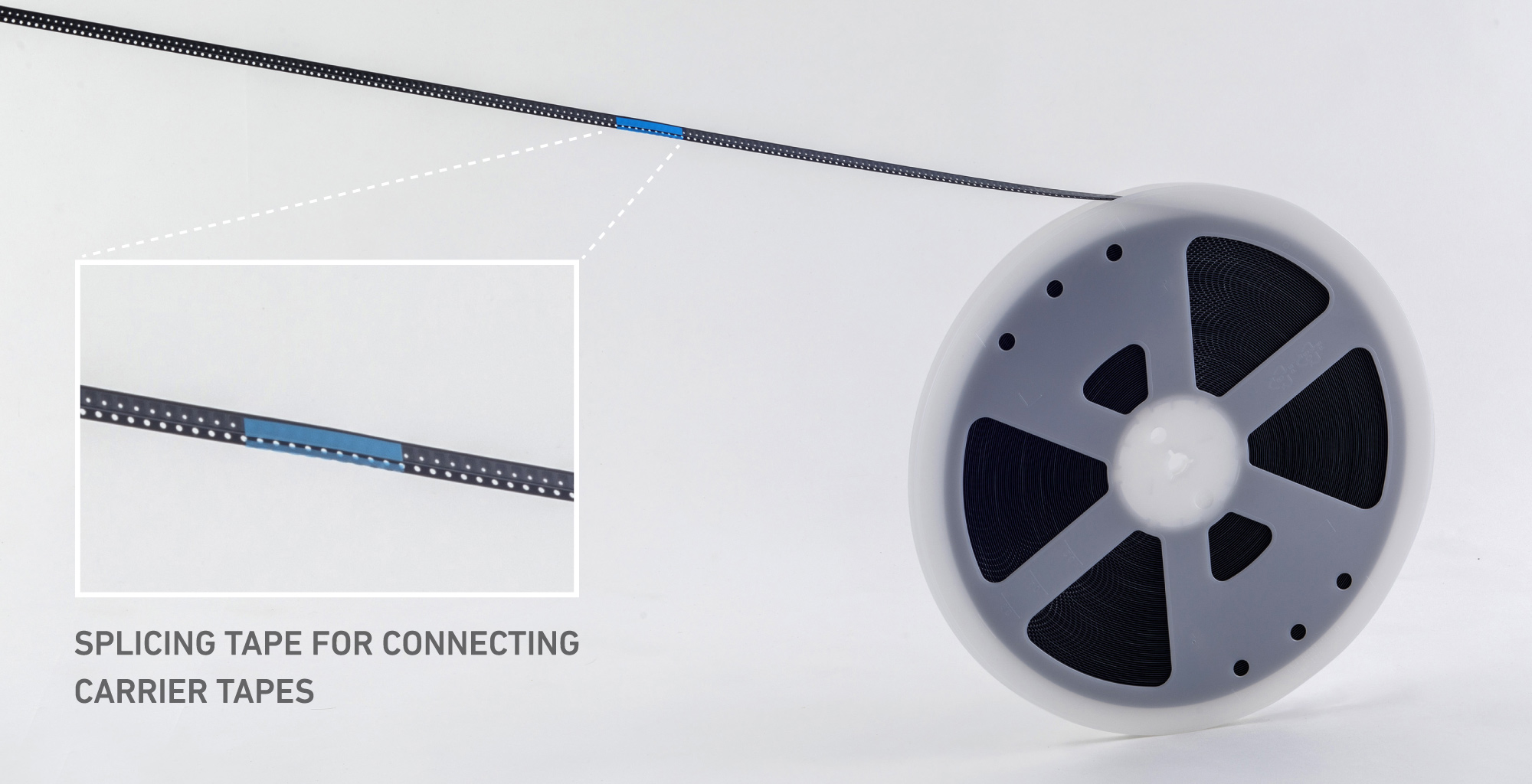 SPLICING TAPE FOR CONNECTING CARRIER TAPES